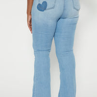 Tall Dare To Flare Jeans - Medium Blue Wash