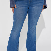 Tucson High Rise Stretch Flare Jeans - Medium Wash