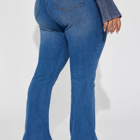 Tucson High Rise Stretch Flare Jeans - Medium Wash