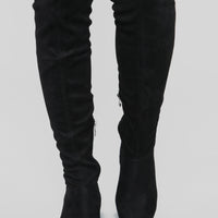 Actions Please Flat Boot - Black