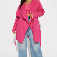 Manhattan Coat - Fuchsia