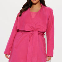 Manhattan Coat - Fuchsia