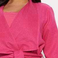 Manhattan Coat - Fuchsia