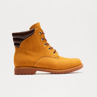 Bennett Lace Up Booties - Tan