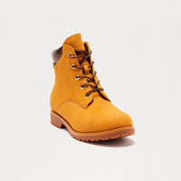 Bennett Lace Up Booties - Tan