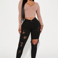 Glistening Jeans - Black