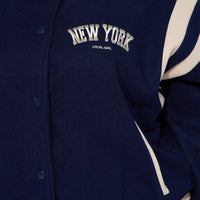 Manhattan Babe Varsity Jacket - Navy