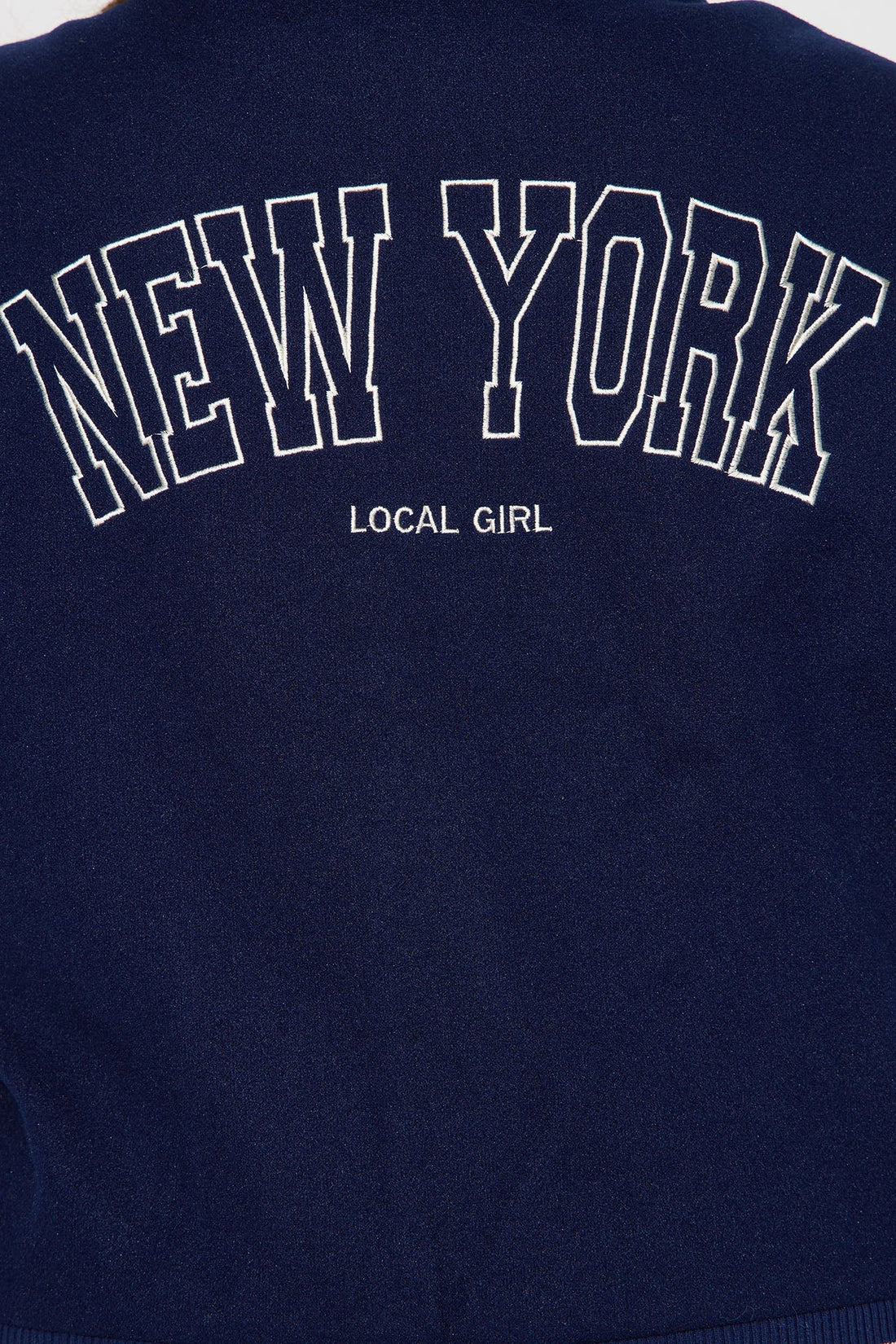 Manhattan Babe Varsity Jacket - Navy