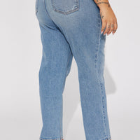 Mama Said 90s High Rise Mom Jeans - Medium Wash