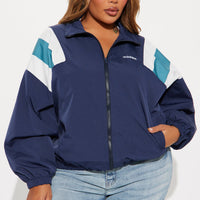Nothing Like Me Windbreaker - Navy/combo