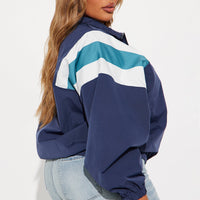 Nothing Like Me Windbreaker - Navy/combo