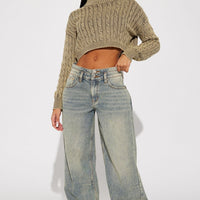 Artesia Tinted Baggy Non Stretch Jeans - Light Wash