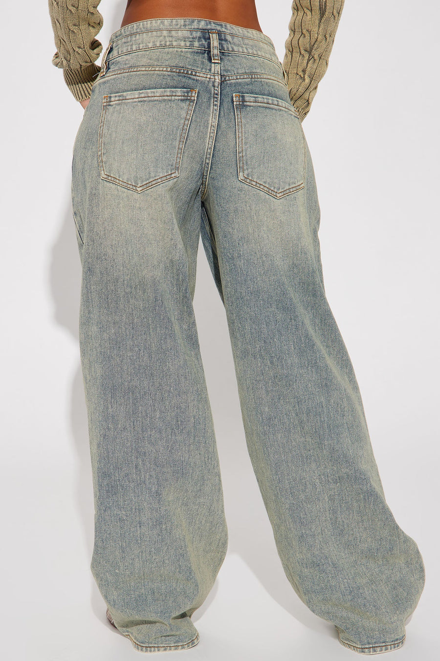 Artesia Tinted Baggy Non Stretch Jeans - Light Wash