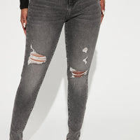 Living Life High Stretch Skinny Jeans - Black Wash