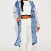 Millie Denim Coat - Medium Wash