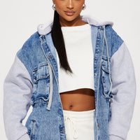 Millie Denim Coat - Medium Wash