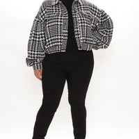Not Your Only Houndstooth Jacket - Black/combo