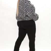 Not Your Only Houndstooth Jacket - Black/combo