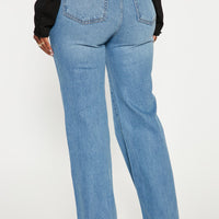 Bridge The Distance Wide Leg Jeans - Blue Wash