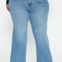 Bridge The Distance Wide Leg Jeans - Blue Wash