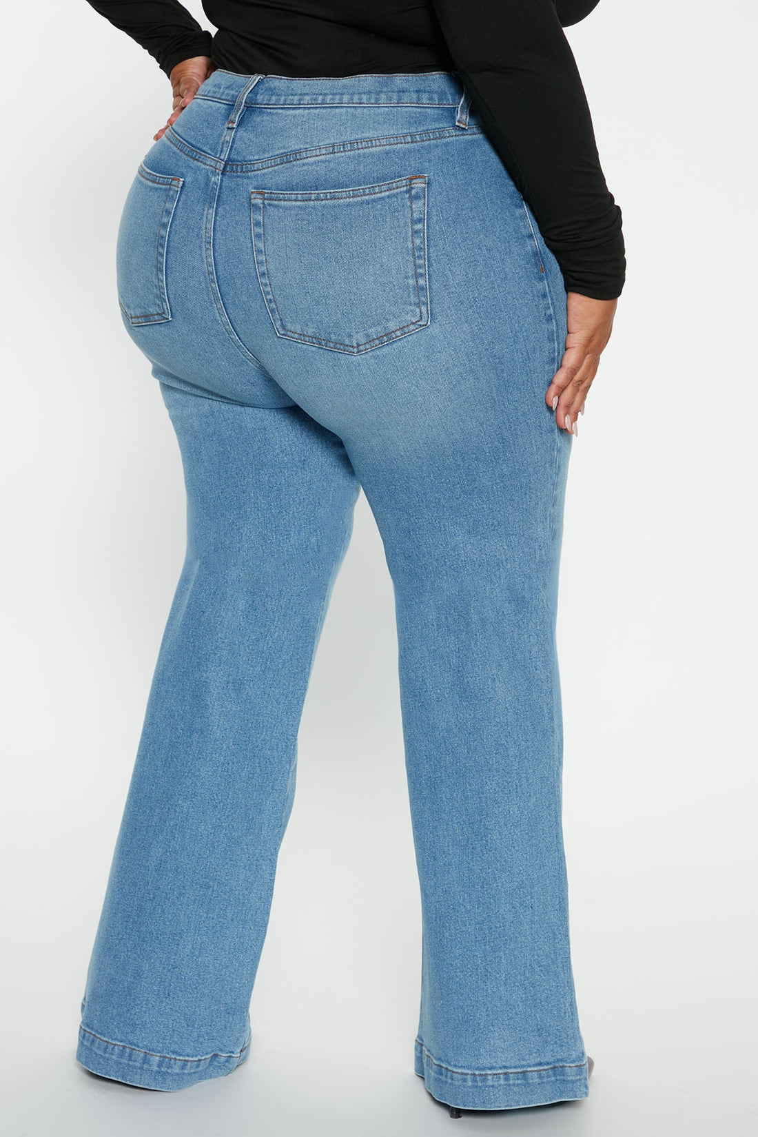 Bridge The Distance Wide Leg Jeans - Blue Wash