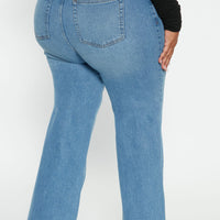 Bridge The Distance Wide Leg Jeans - Blue Wash