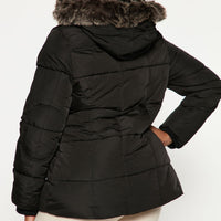 Cool Vibes Puffer Coat - Black