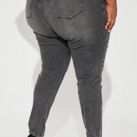Living Life High Stretch Skinny Jeans - Black Wash
