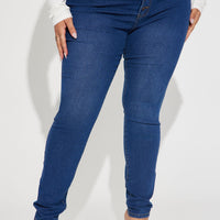 Show It Off Stretch Skinny Jean - Dark Wash