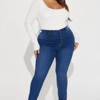 Show It Off Stretch Skinny Jean - Dark Wash