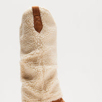 Baxter Sherpa Boots - Beige/Brown