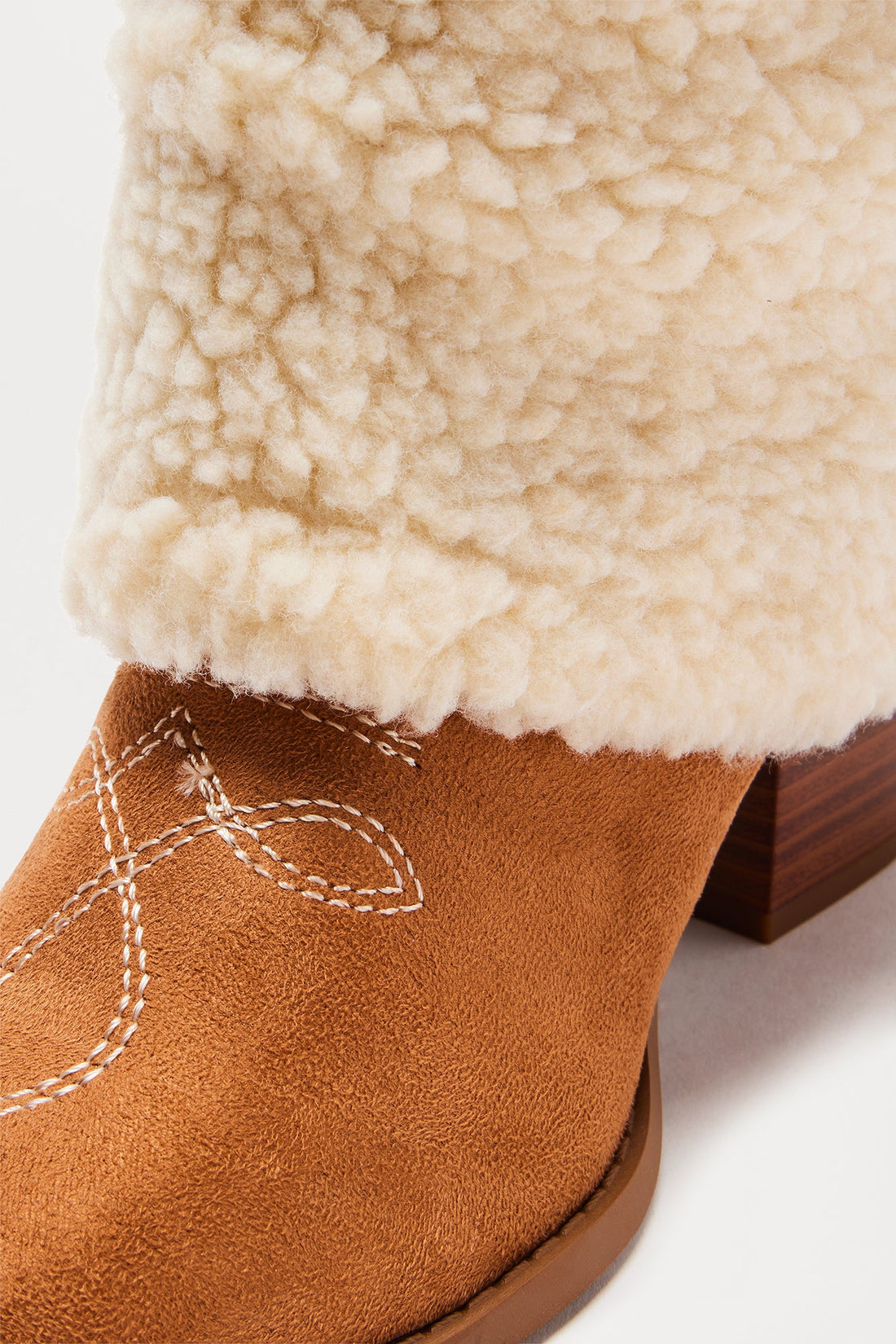 Baxter Sherpa Boots - Beige/Brown