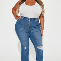 Seven Heavens Stretch Flare Jeans - Medium Wash