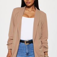 The Celine Blazer - Taupe