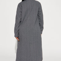 Nayeli Wool Trench - Black