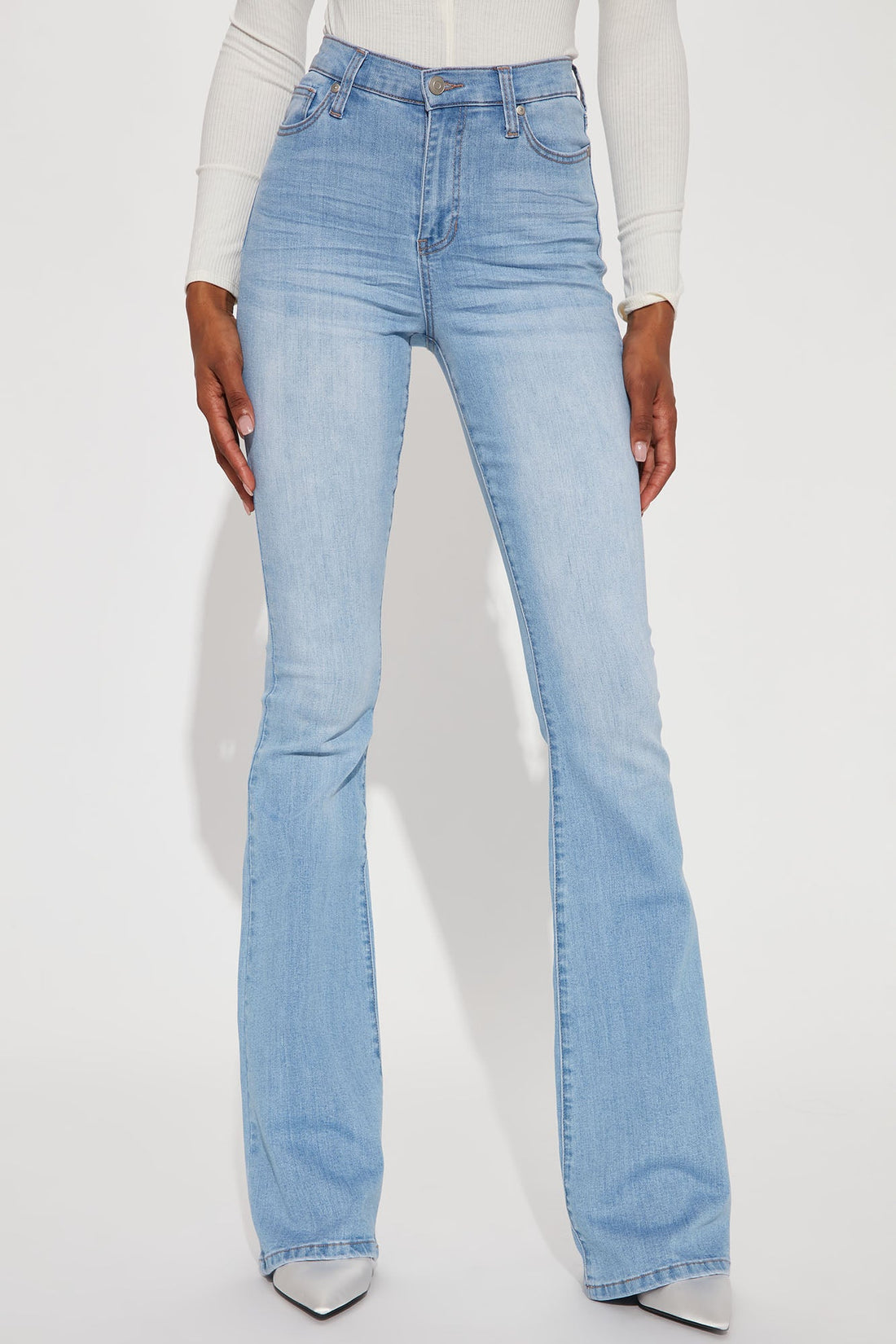 Tall Dare To Flare Jeans - Medium Blue Wash