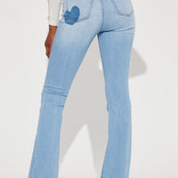 Tall Dare To Flare Jeans - Medium Blue Wash