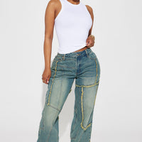 Belmont Baggy Tinted Jean - Medium Wash