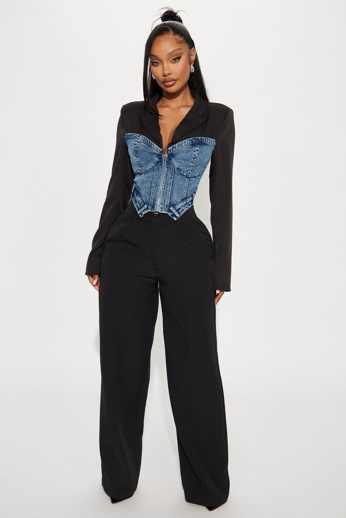Take The Edge Off Blazer - Black/combo