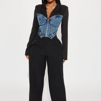 Take The Edge Off Blazer - Black/combo