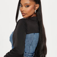 Take The Edge Off Blazer - Black/combo