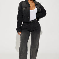 Onyx Ombre Non Stretch Straight Leg - Black Wash