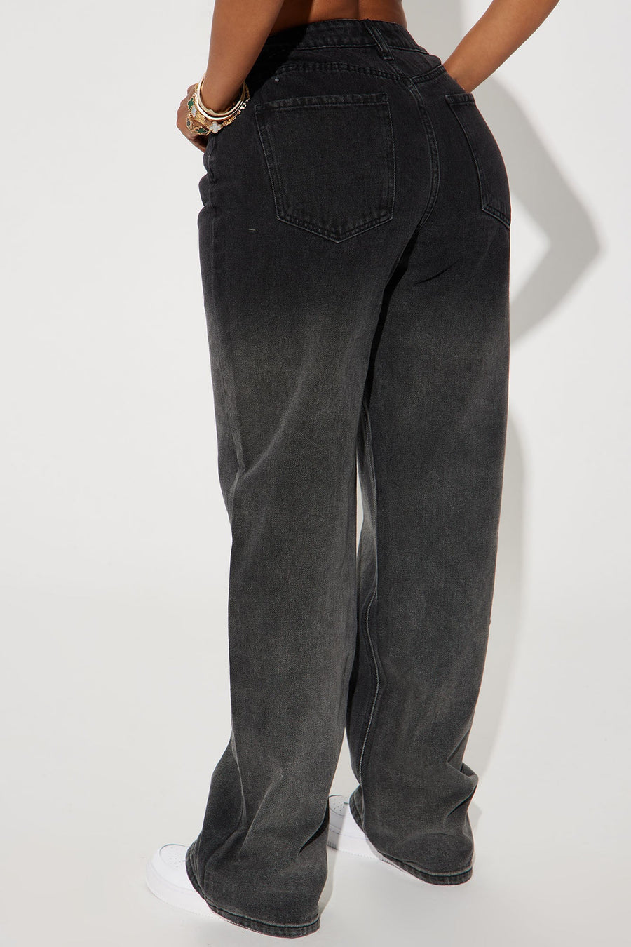 Onyx Ombre Non Stretch Straight Leg - Black Wash