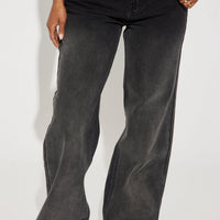 Onyx Ombre Non Stretch Straight Leg - Black Wash