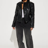 Mariah Moto Jacket - Black