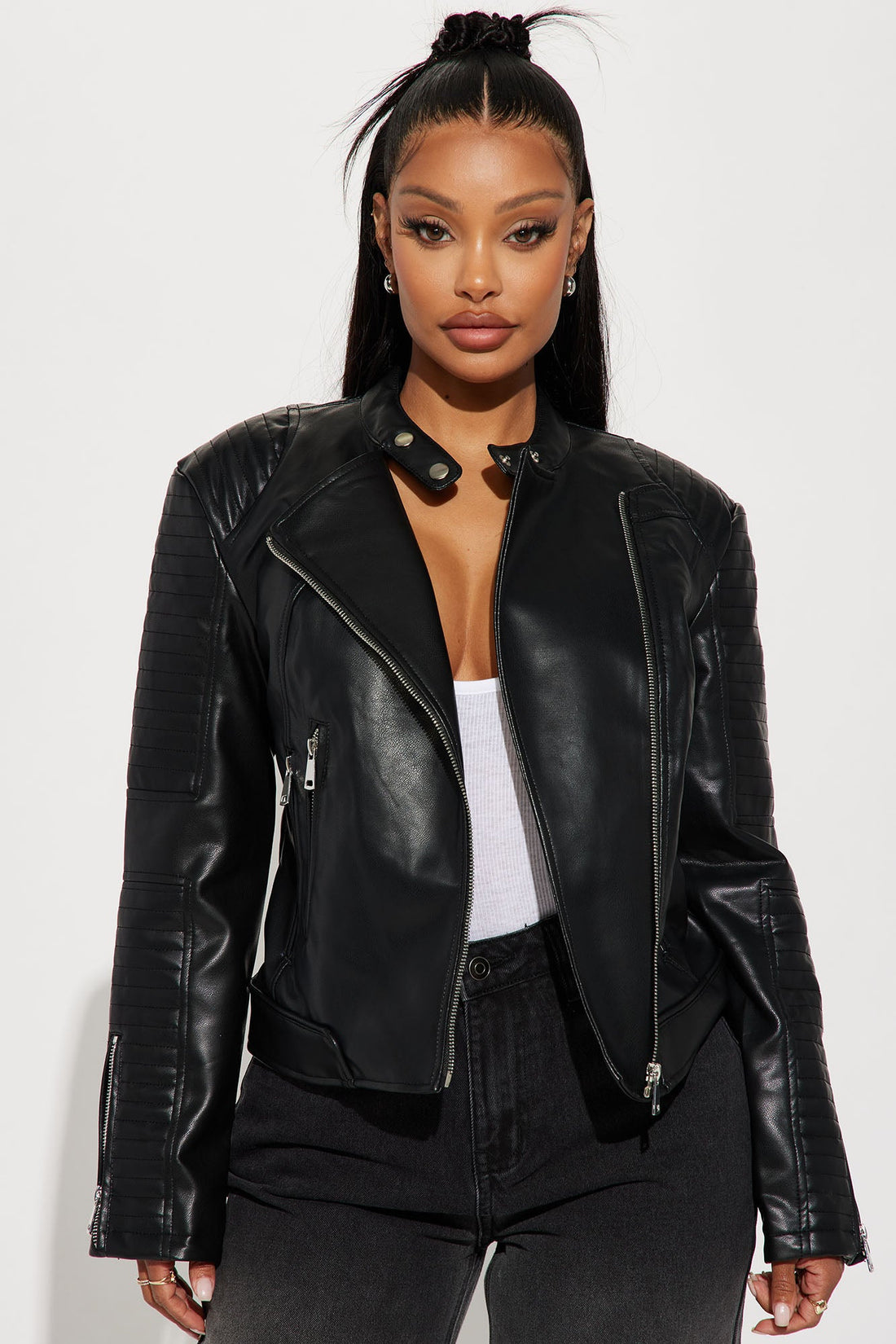 Mariah Moto Jacket - Black