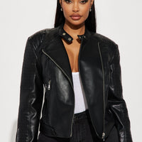 Mariah Moto Jacket - Black