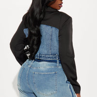 Take The Edge Off Blazer - Black/combo