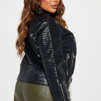 Mariah Moto Jacket - Black