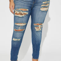 Tough It Up Stretch Skinny Jeans - Dark Wash